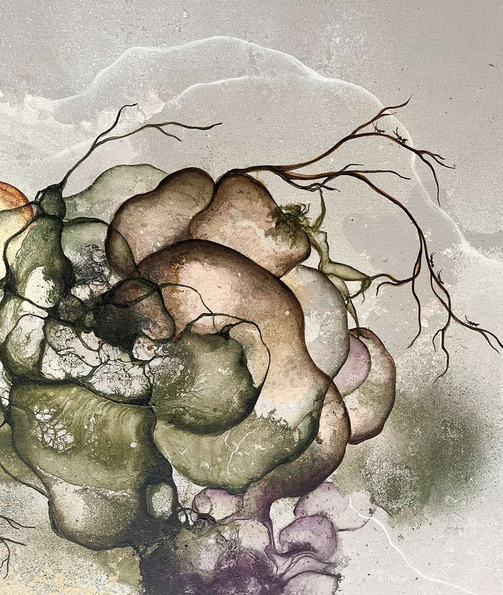 Store malerier til salg online af kunstner Rikke Darling . Moderne maleri