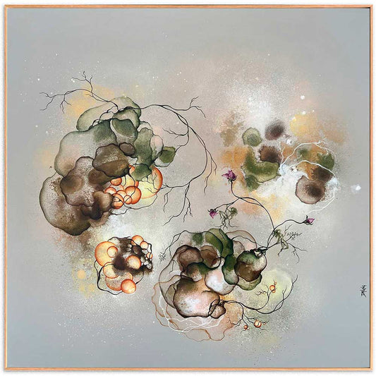 Stort maleri til salg af kunstner Rikke Darling