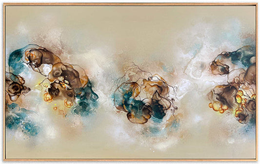 Stort maleri til salg af kunstner Rikke Darling