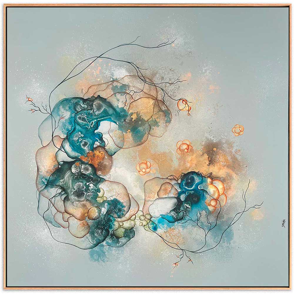 Gemälde 110x110 cm.