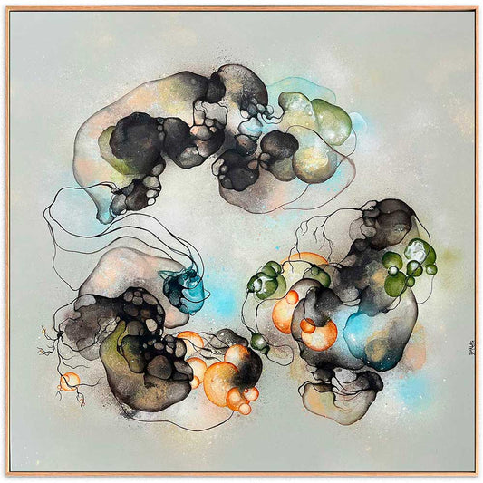 Stort maleri til salg