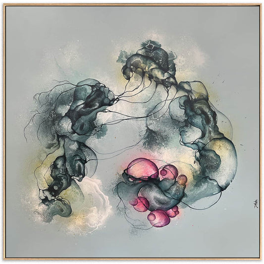 Stort maleri til salg