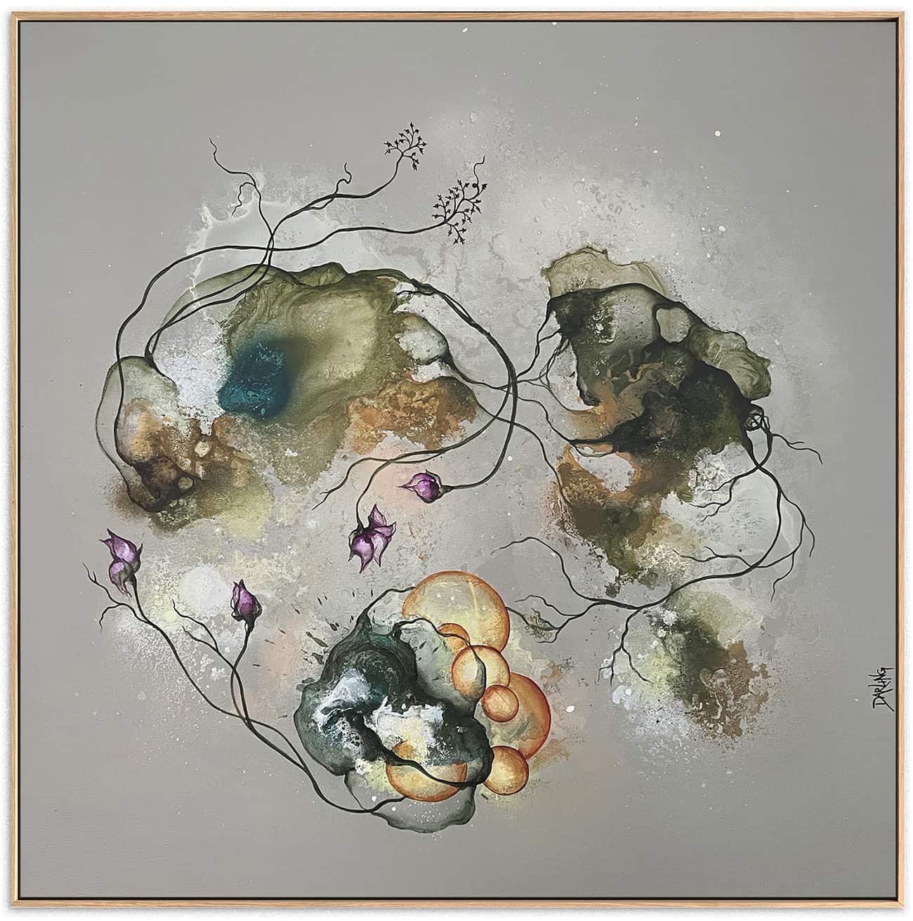 Gemälde 60x60 cm.