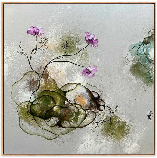 Lille maleri i ramme til salg