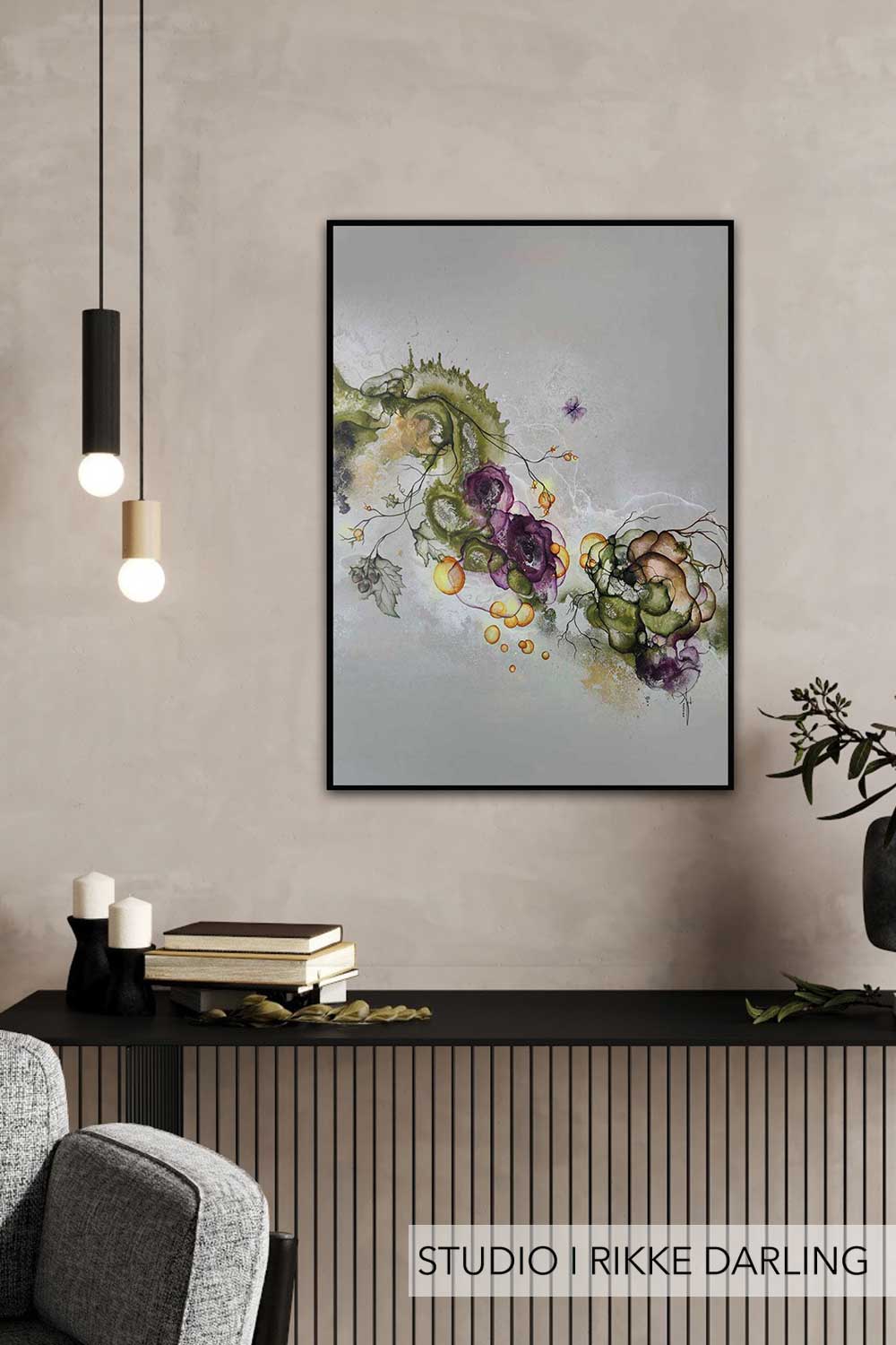 Plakat indretning med kunstplakat