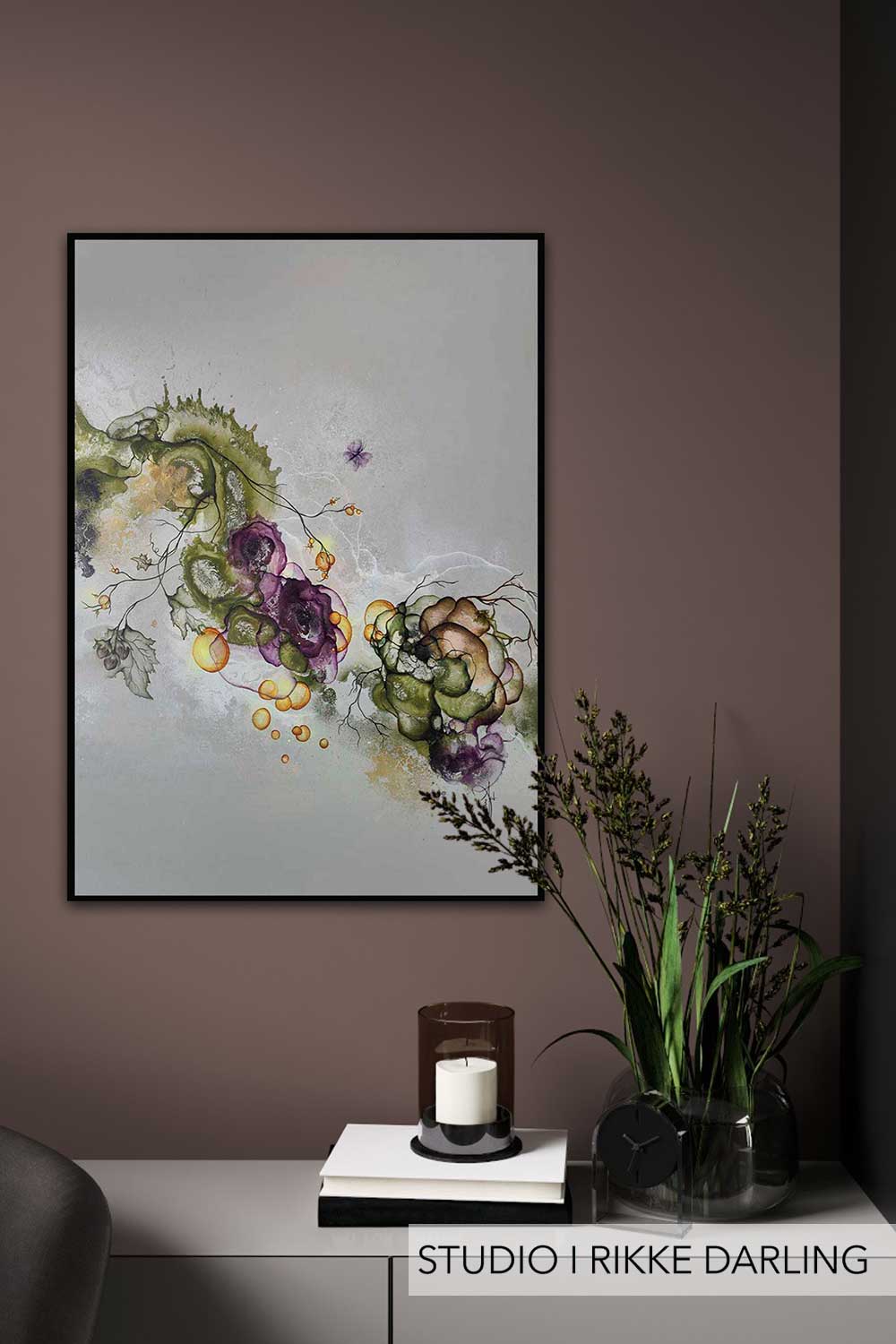 Plakat indretning med kunstplakat