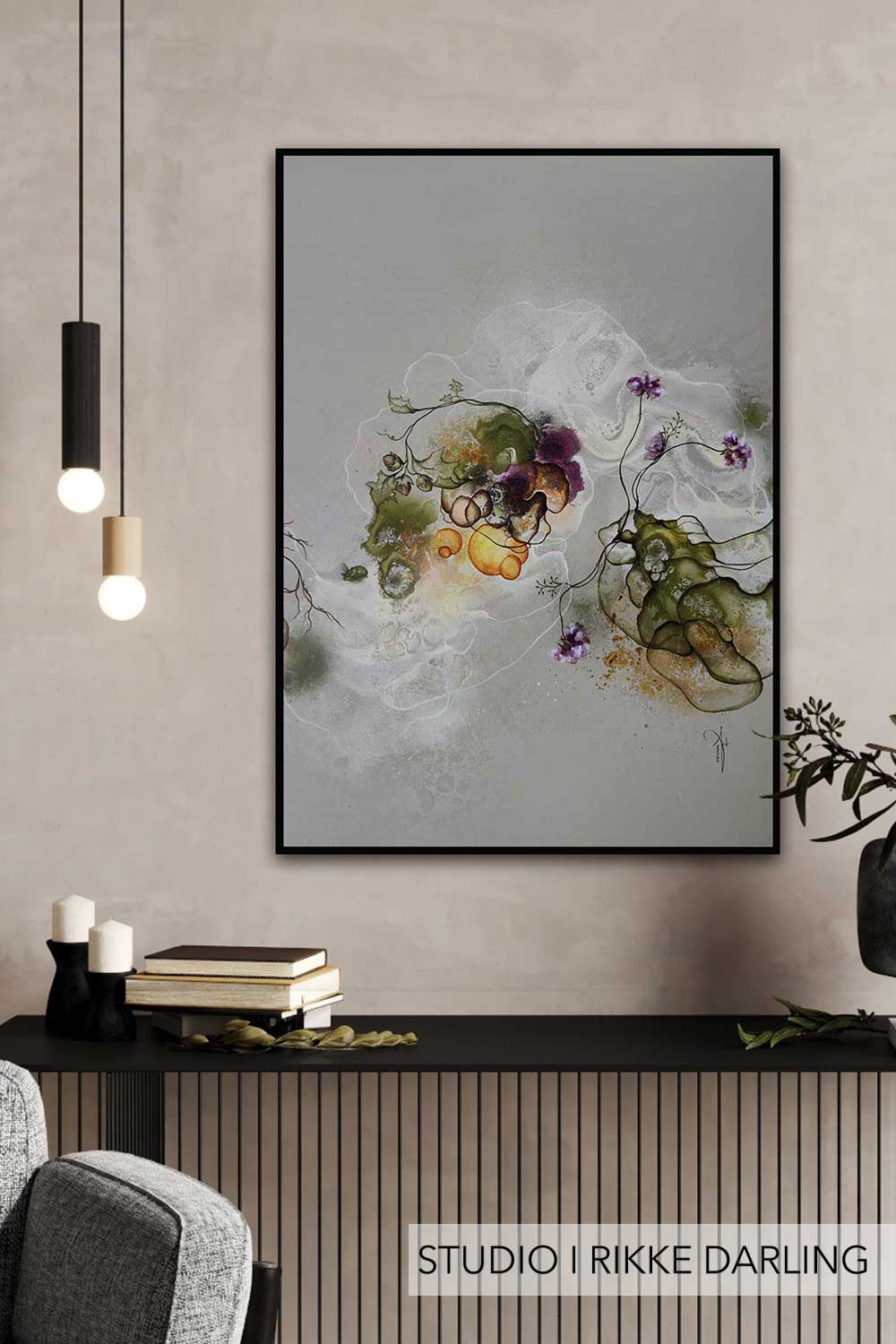Plakat indretning med kunstplakat