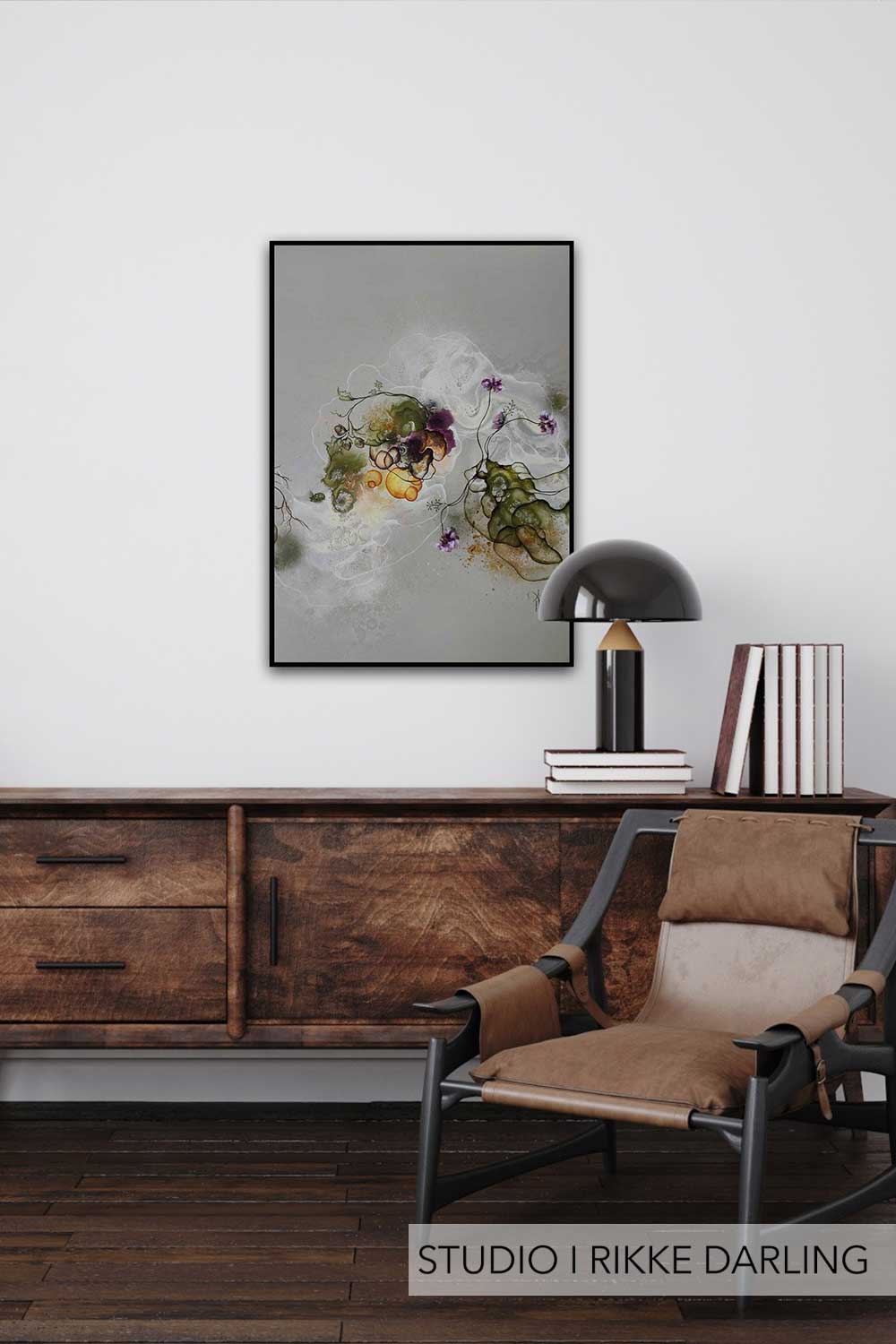 Plakat indretning med kunstplakat
