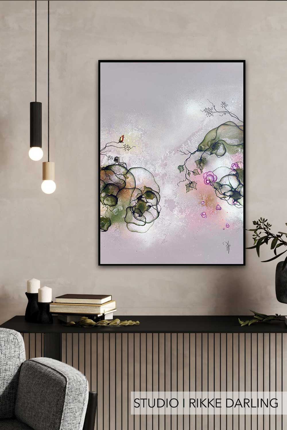Plakat indretning med kunstplakat