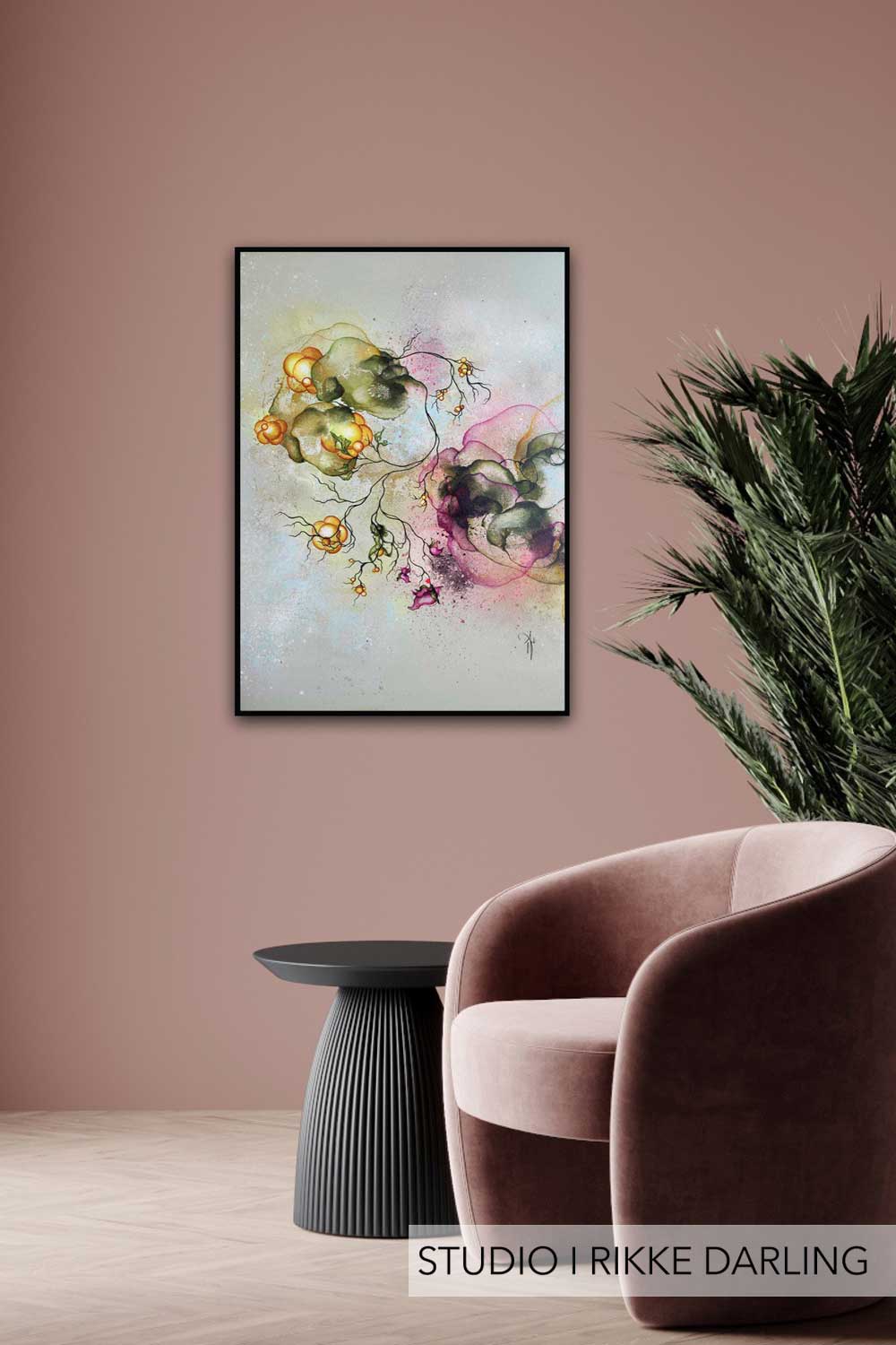 Plakat indretning med kunstplakat