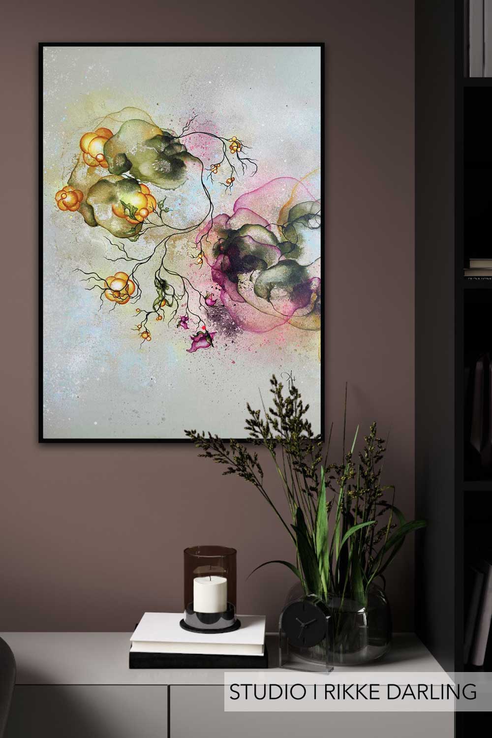 Plakat indretning med kunstplakat