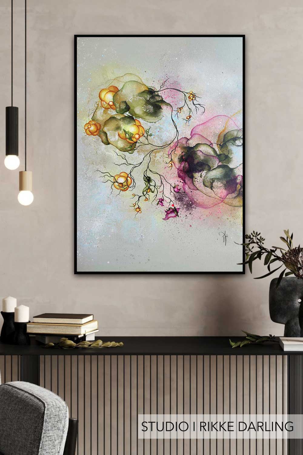 Plakat indretning med kunstplakat