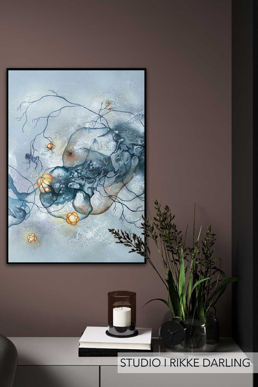 Plakat indretning med kunstplakat
