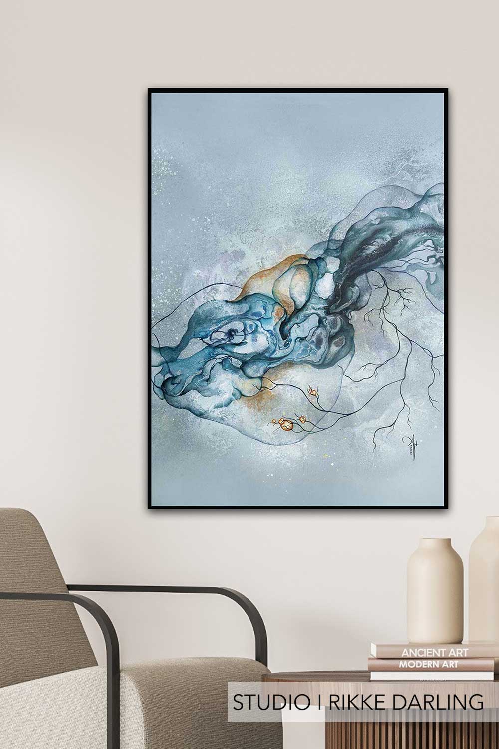 Plakat indretning med kunstplakat