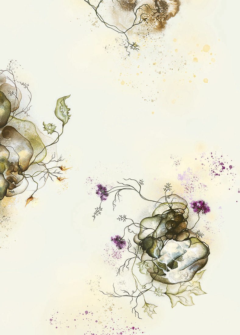 Plakat med kunst. Kunstplakat med abstrakt maleri