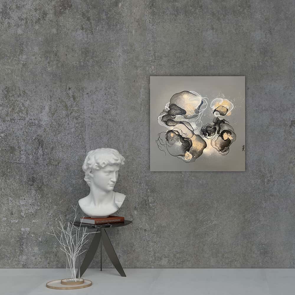 moderne kunst abstrakt maleri Rikke Darling