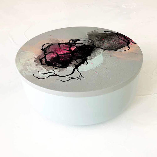 kunstkrukke krukke med kunst af Rikke Darling