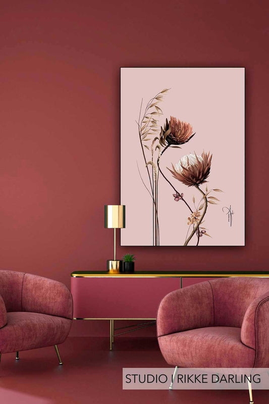Plakat med blomster
