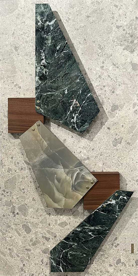 Skulptur af keramiske fliser flisekunst