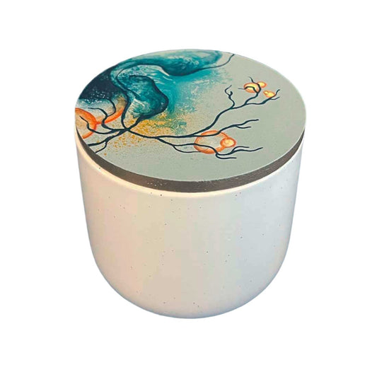 Lille krukke med låg