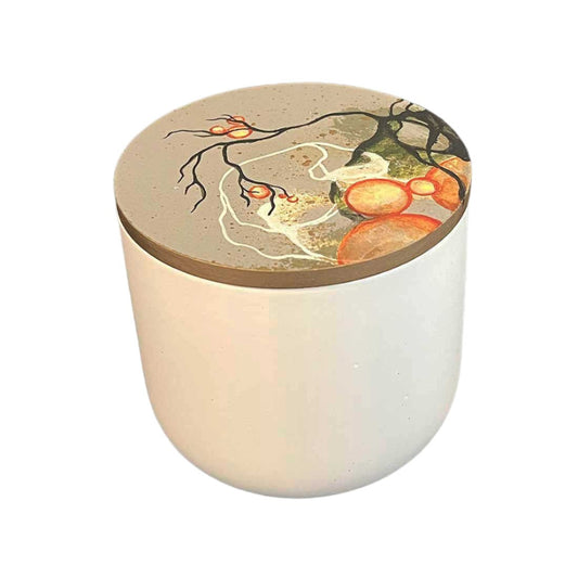 Lille krukke med låg