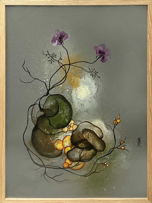 Maleri i ramme "Floral" (30x40 cm.)