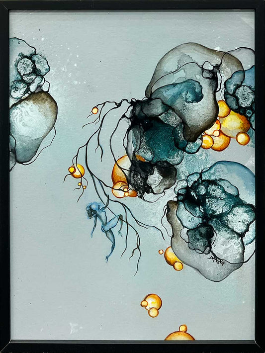 Maleri i ramme "Climbing High" (30x40 cm.)