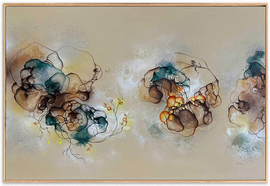 Stort maleri til salg af kunstner Rikke Darling