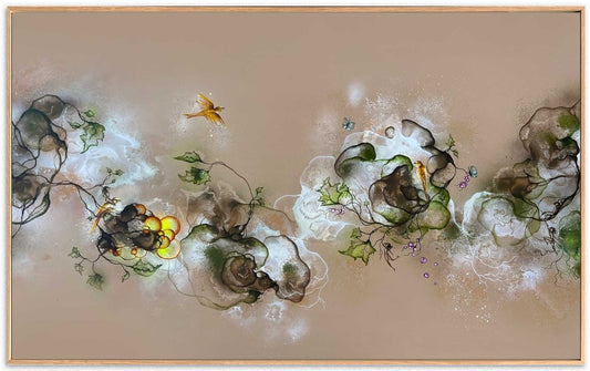 Store malerier til alg af kunstner Rikke Darling