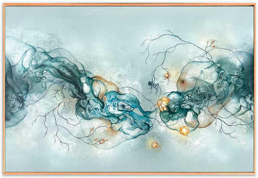 Stort maleri til salg