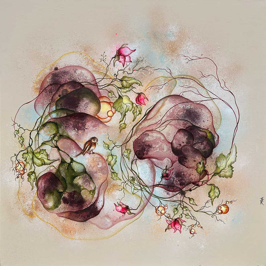 Kvadratisk maleri til salg