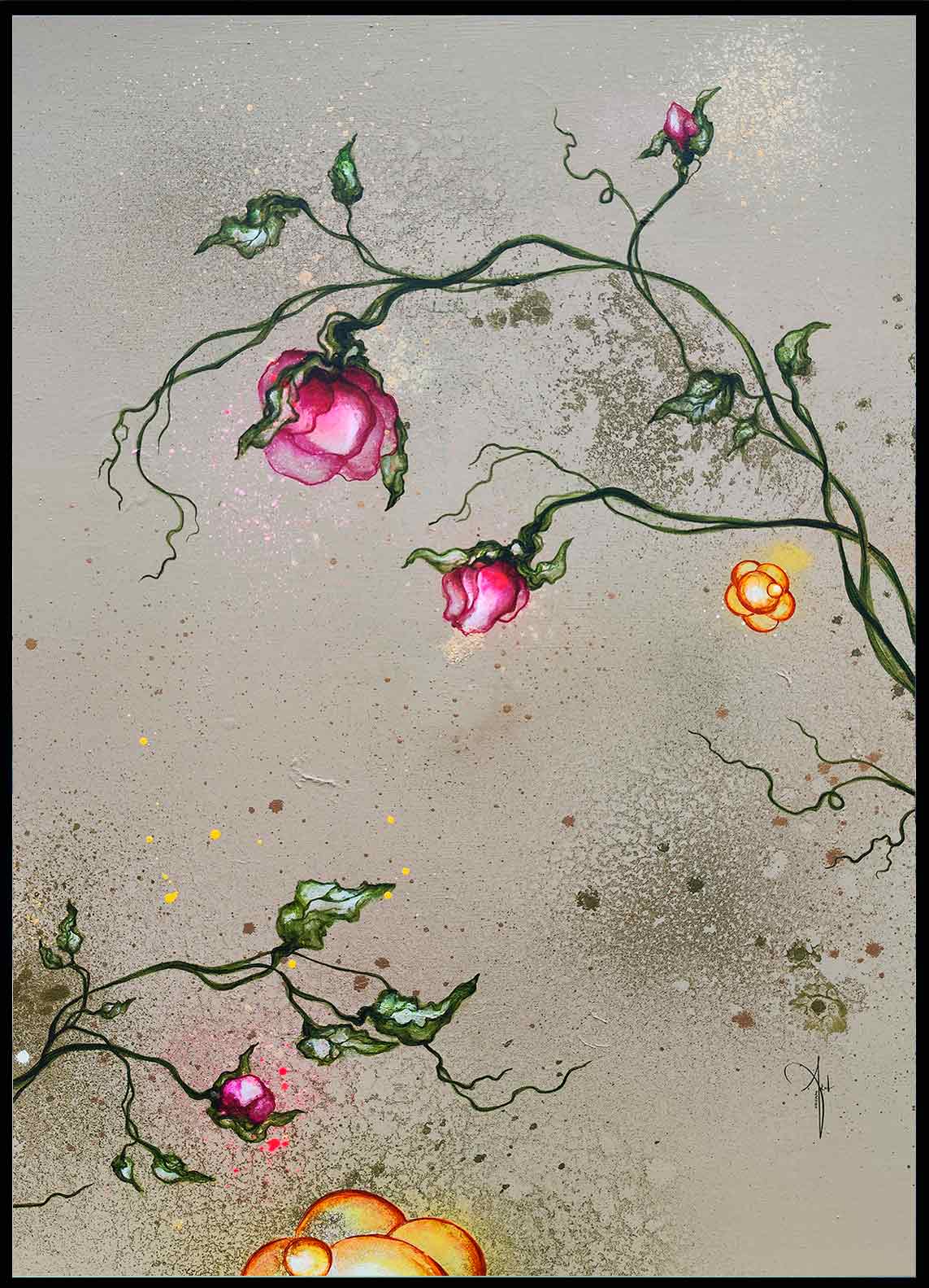 Kunstplakat plakat med moderne kunst af kunstner Rikke Darling plakatkunst