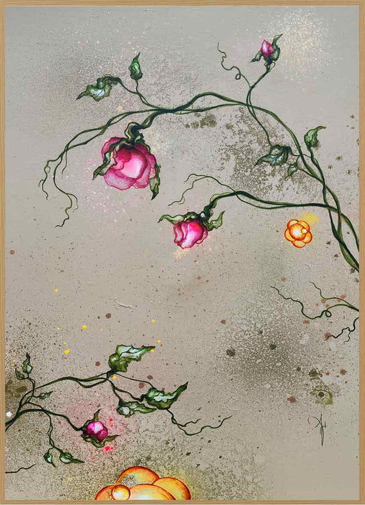 Kunstplakat plakat med moderne kunst af kunstner Rikke Darling plakatkunst