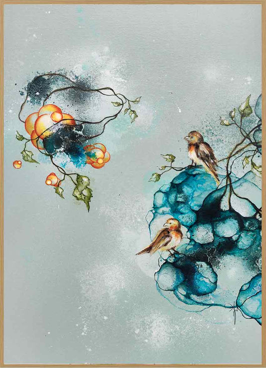 Kunstplakat plakat med moderne kunst af kunstner Rikke Darling plakatkunst