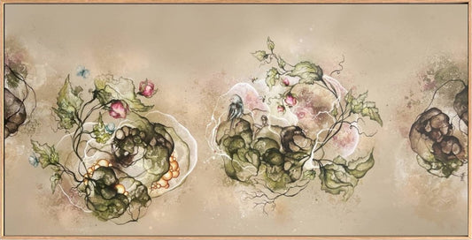Gemälde „Earth & Air“ 70x140 cm.