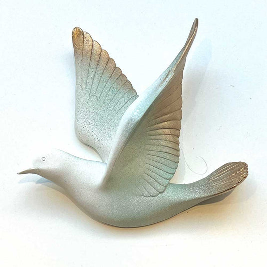 Vægskulptur fugl kunstner Rikke Darling