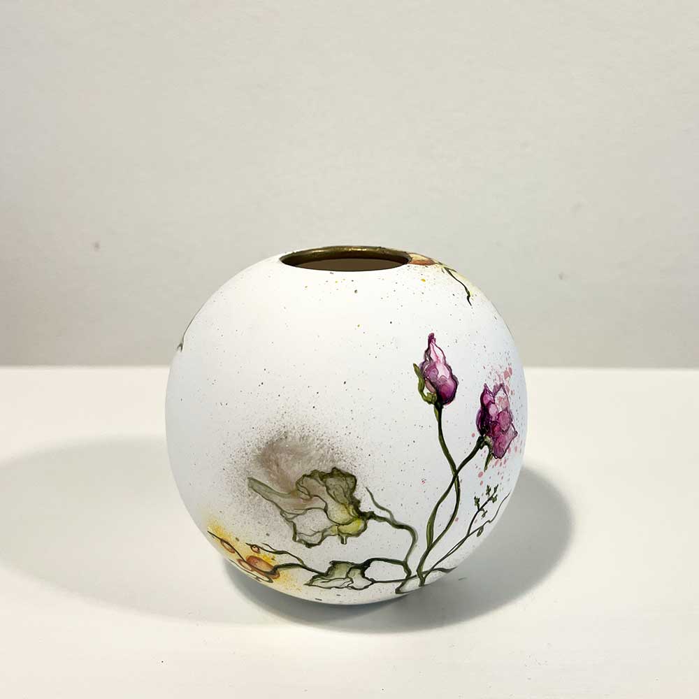 Vase 10 hvid blomstervase