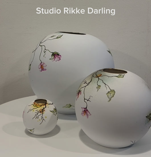 Hvid vase Rikke Darling