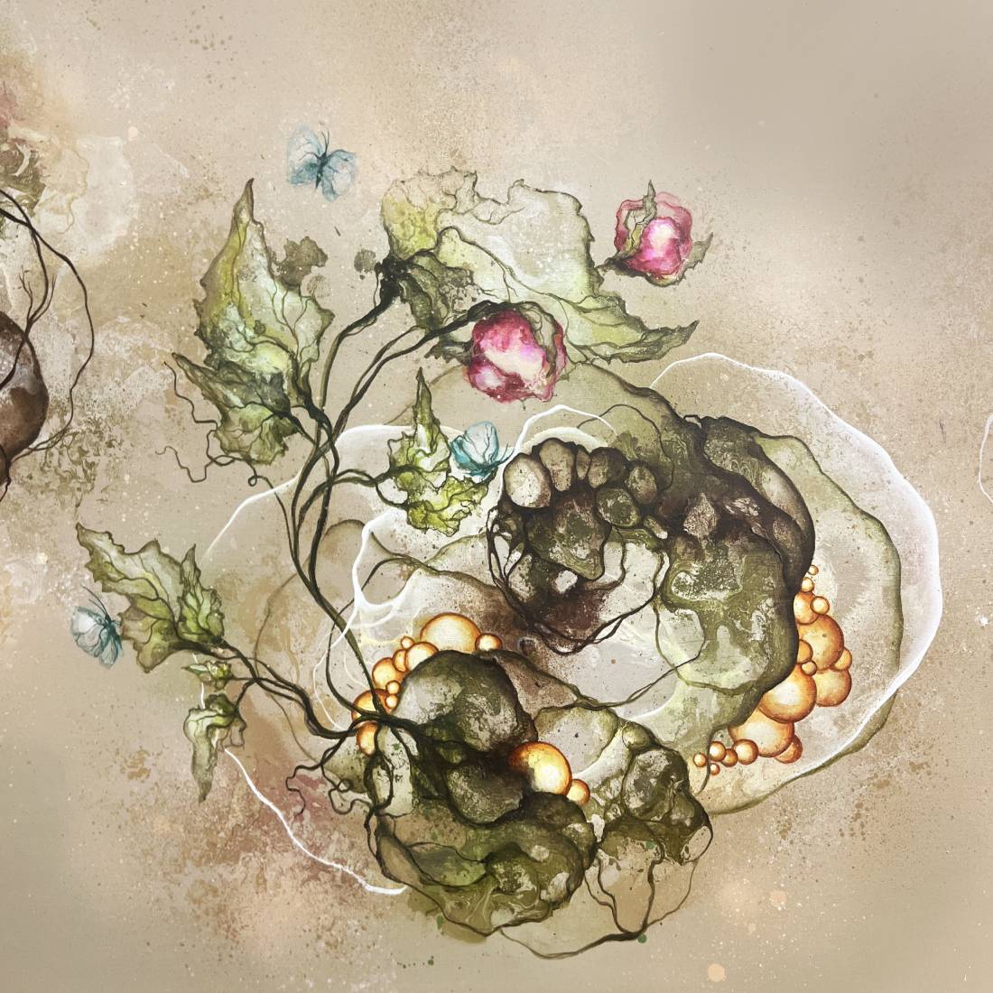Gemälde „Earth & Air“ 70x140 cm.
